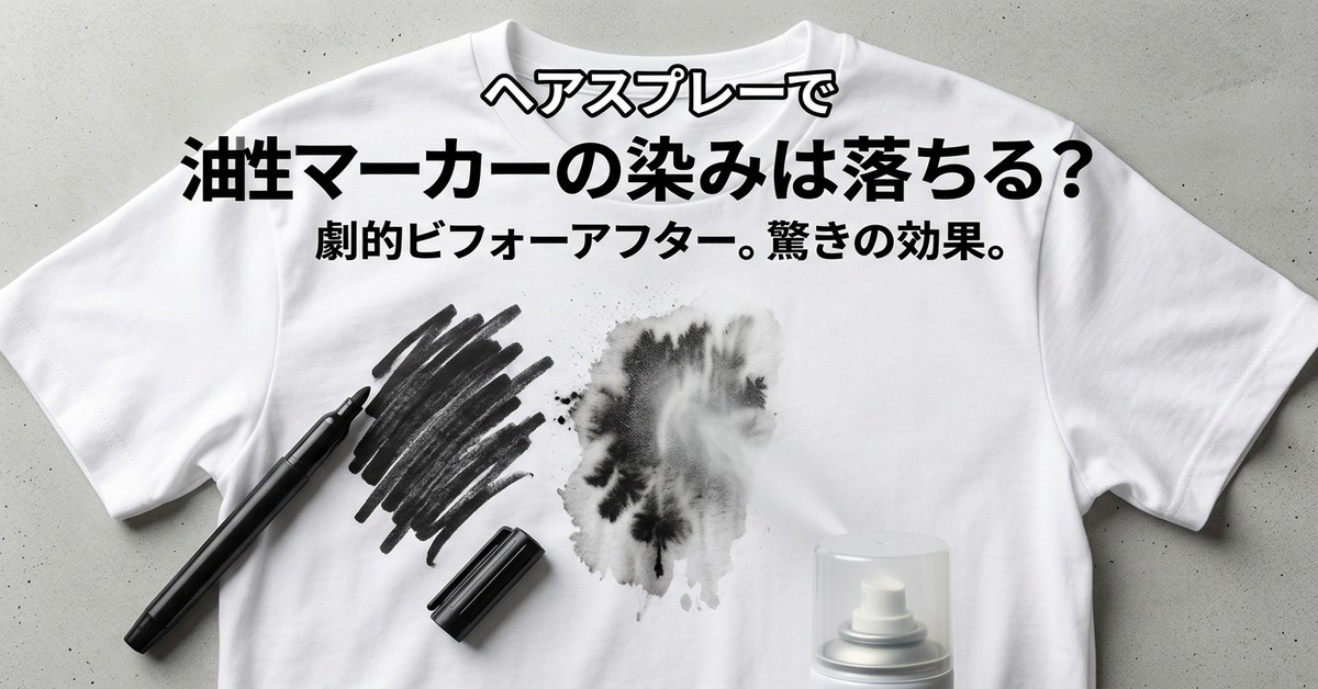 ヘアスプレーで油性ペン汚れを落とす方法と注意点