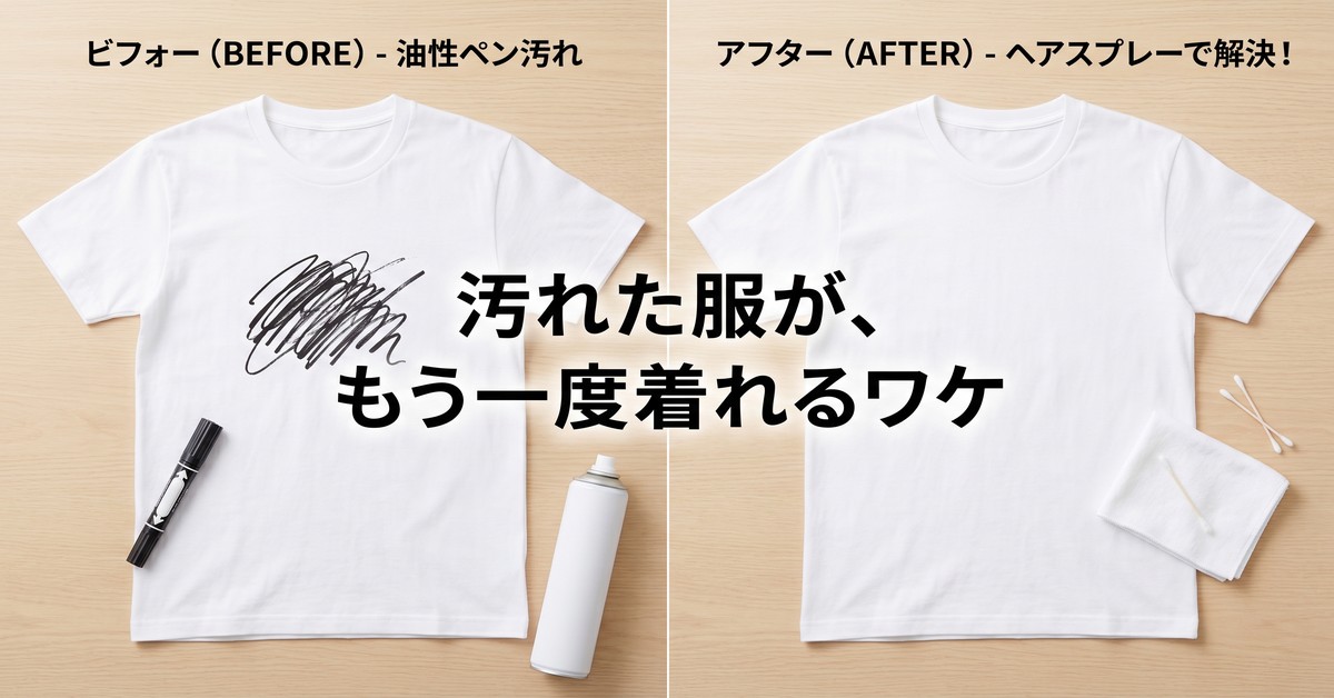 油性ペン汚れを自宅で解決！ヘアスプレー活用術とその原理