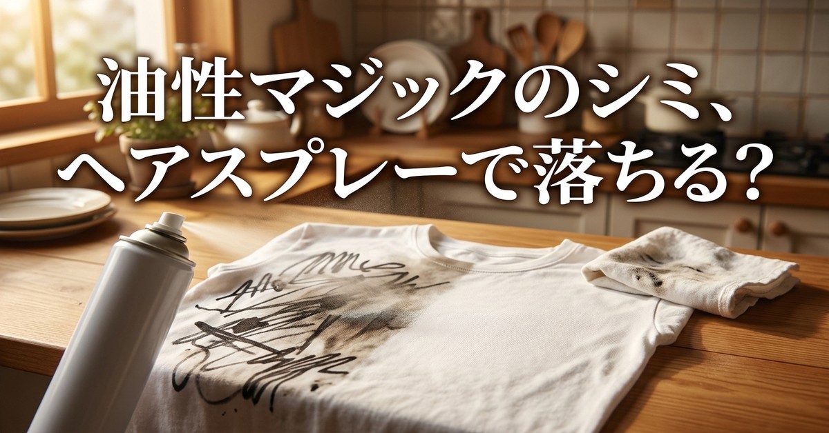 油性ペン汚れにヘアスプレーが効く理由と正しい使い方