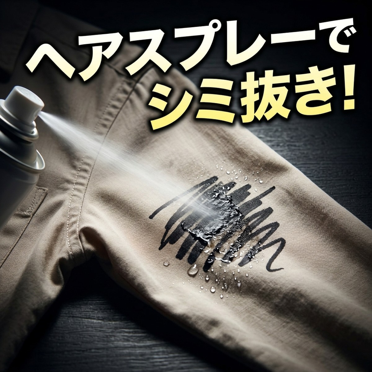 油性ペン汚れにヘアスプレー？汚れた服が元通りになるメカニズムと実践方法