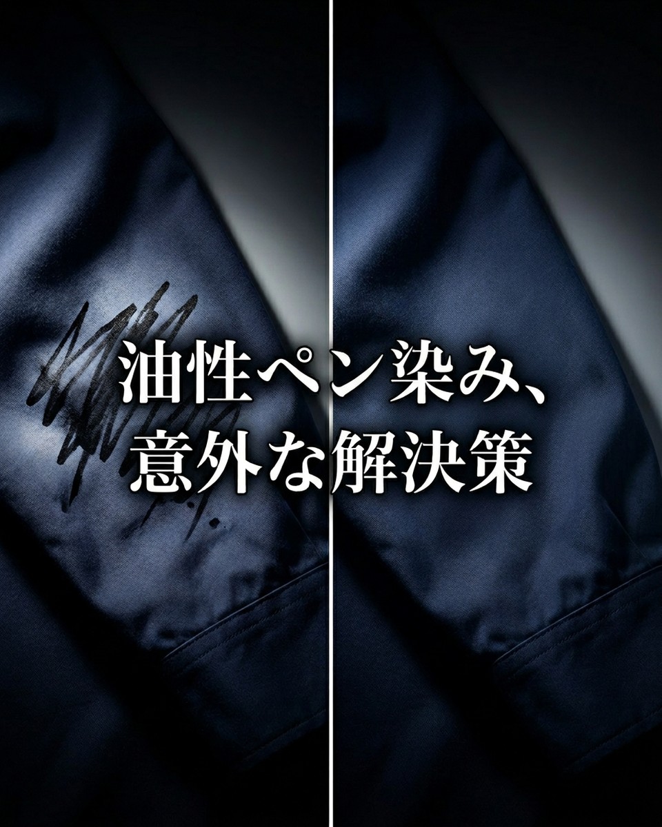 油性ペン汚れにヘアスプレー？衣類が元通りになるメカニズムと実践